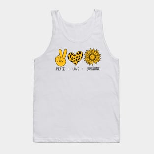 Peace love and sunshine Tank Top